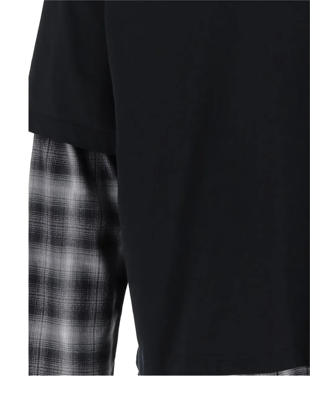 Comme des Garçons Homme T-shirt met gelaagde mouwen Zwart