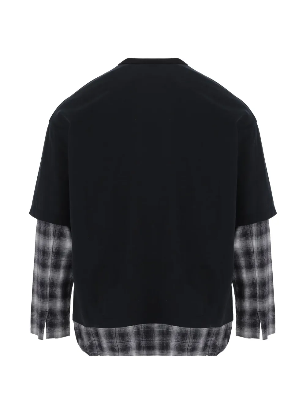 Comme des Garçons Homme T-shirt met gelaagde mouwen Zwart