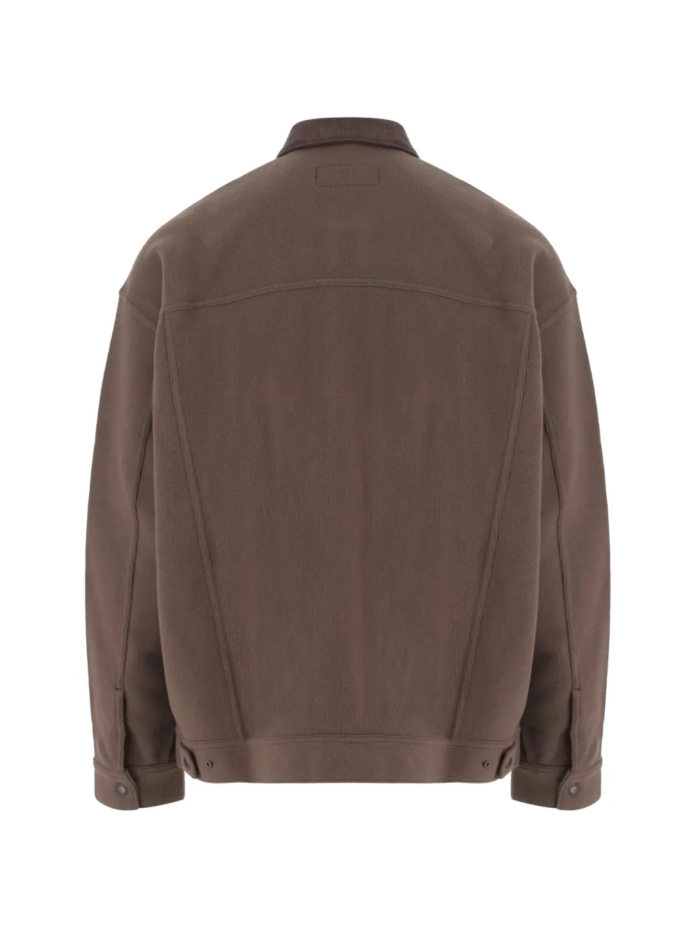Comme des Garçons Homme Jack met contrasterende kraag Bruin