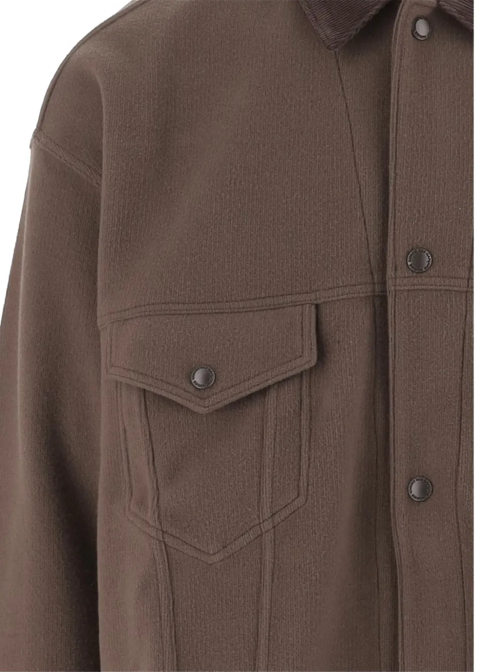 Comme des Garçons Homme Jack met contrasterende kraag Bruin