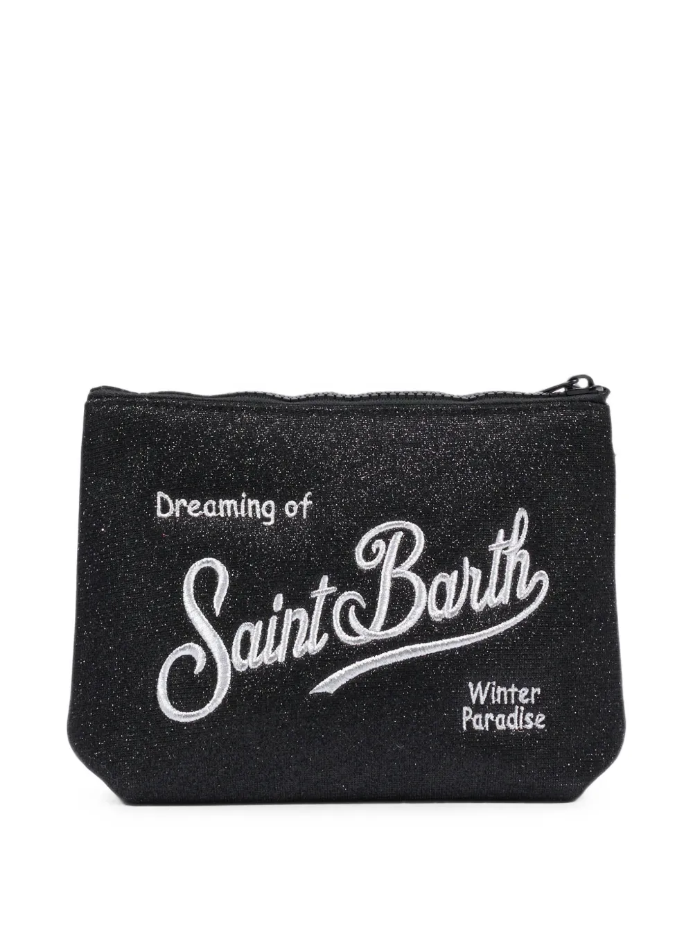 MC2 Saint Barth Kids Aline clutch met glitter-effect Zwart