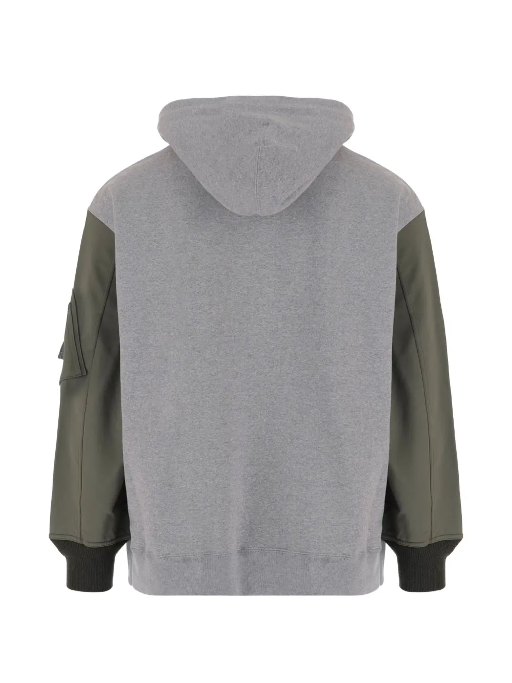 Comme des Garçons Homme Hoodie met contrasterende mouwen Grijs
