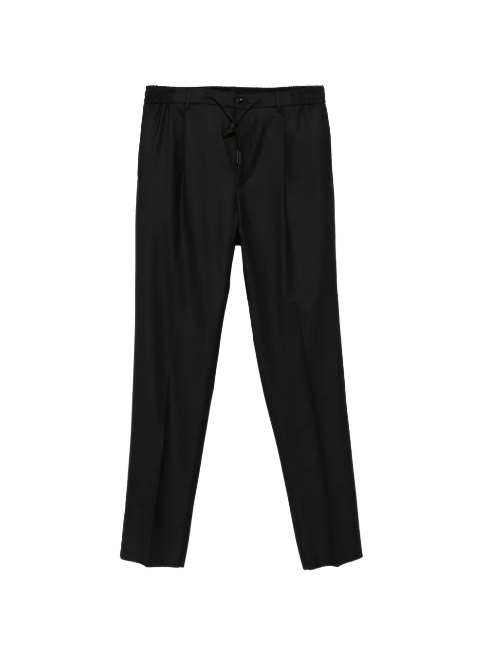 Tagliatore drawstring-waist pleated trousers Zwart