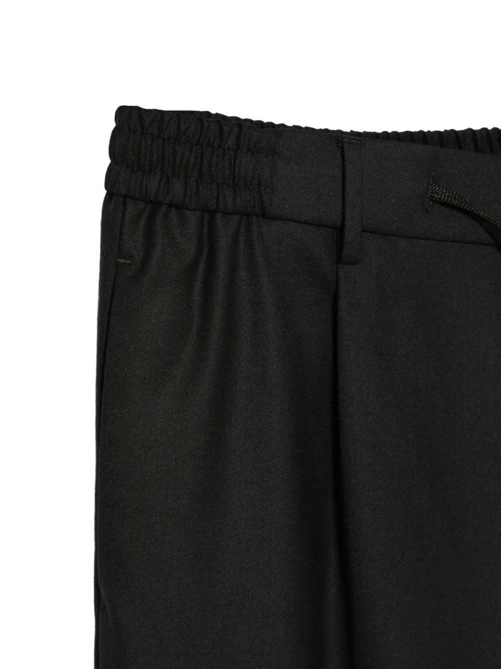 Tagliatore drawstring-waist pleated trousers Zwart