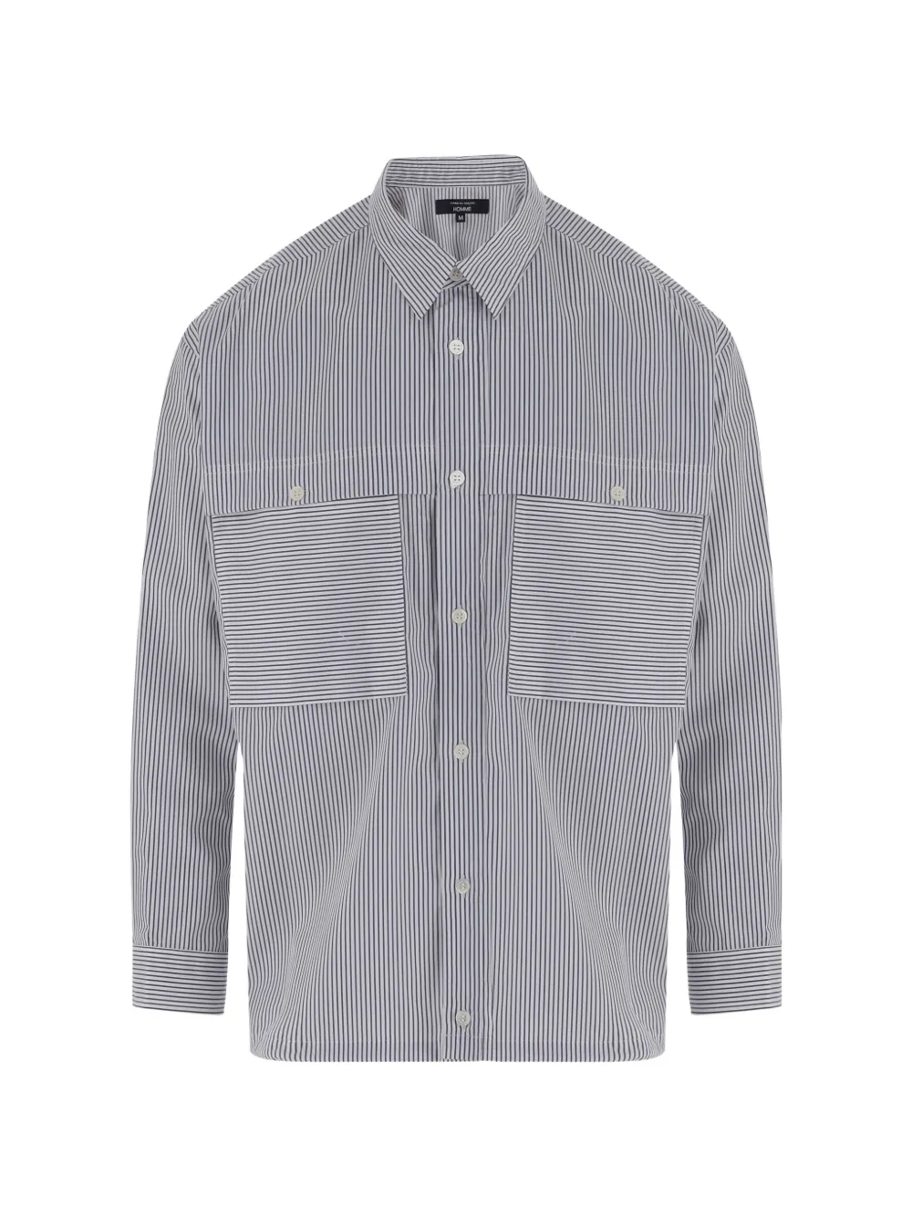 Comme des Garçons Homme striped patch-pocket shirt