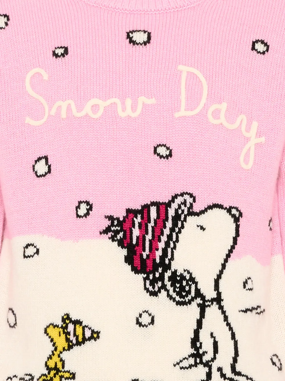 MC2 Saint Barth Kids x Peanuts trui met Snoopy-intarsia Roze
