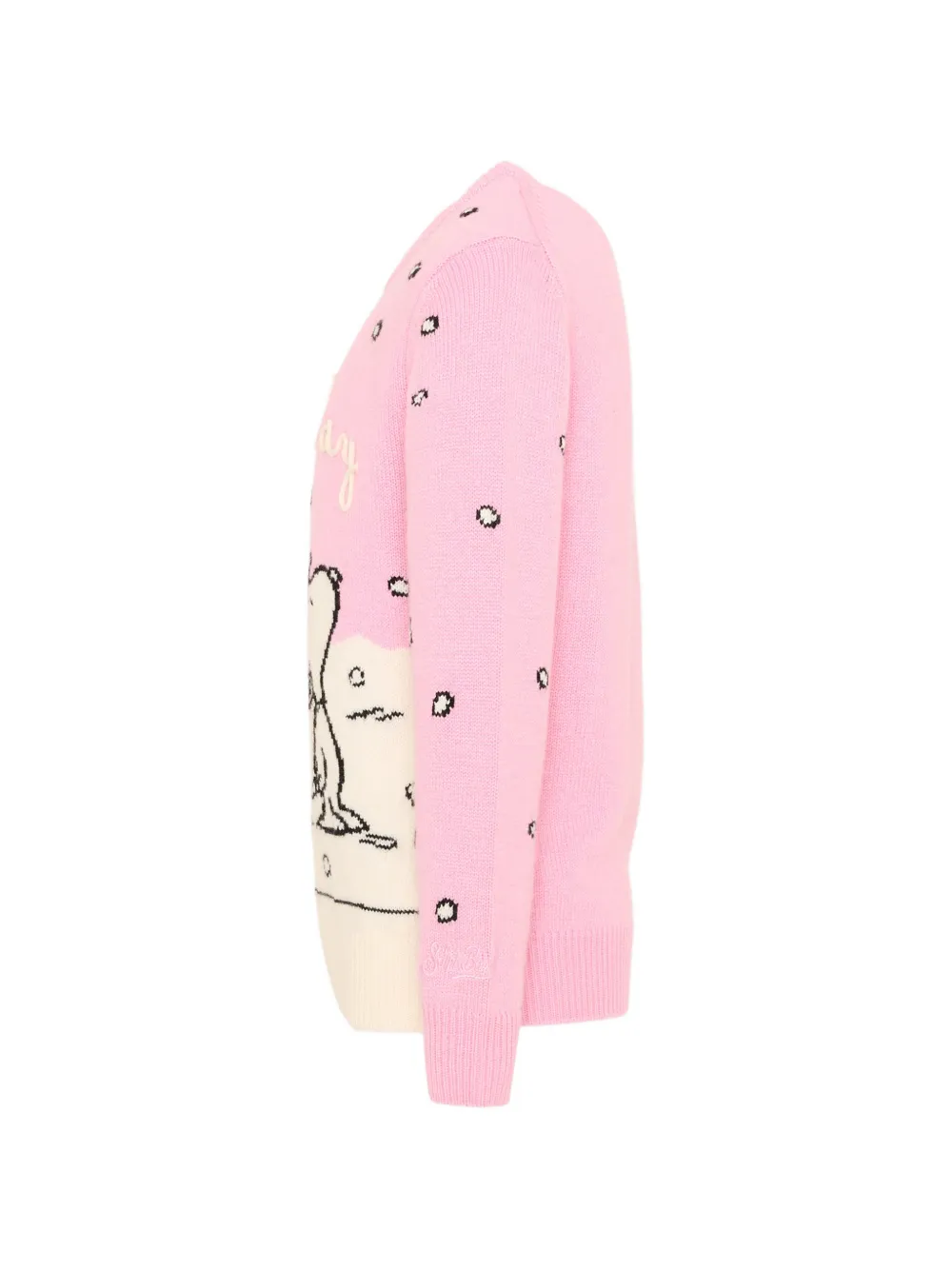 MC2 Saint Barth Kids x Peanuts trui met Snoopy-intarsia Roze