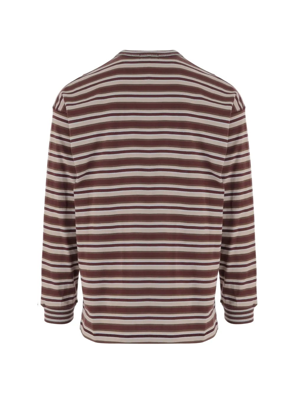 Comme des Garçons Homme Gestreept T-shirt met lange mouwen Bruin