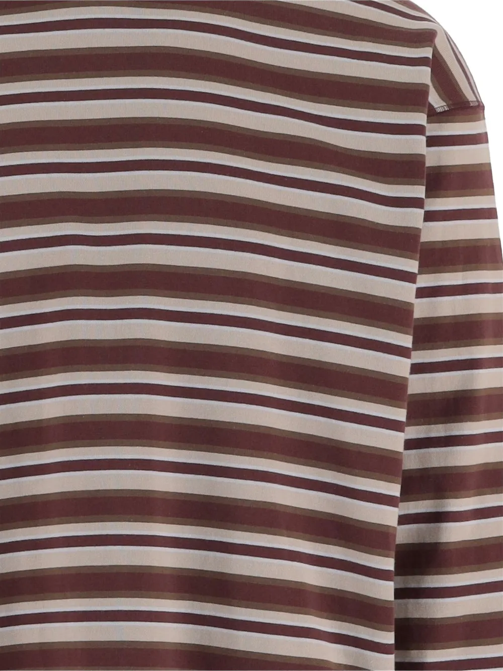 Comme des Garçons Homme Gestreept T-shirt met lange mouwen Bruin