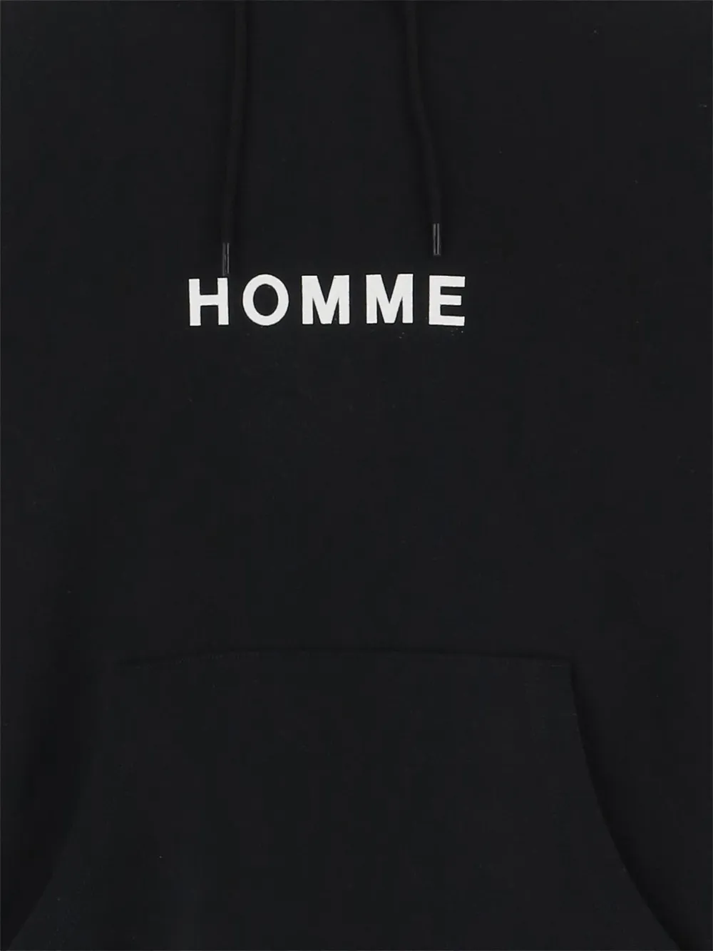 Comme des Garçons Homme Katoenen hoodie met logoprint Zwart
