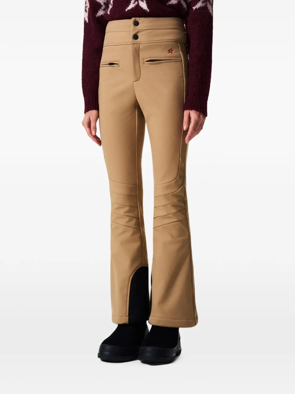 Perfect Moment high-waist Aurora flare ski pants - Toni neutri
