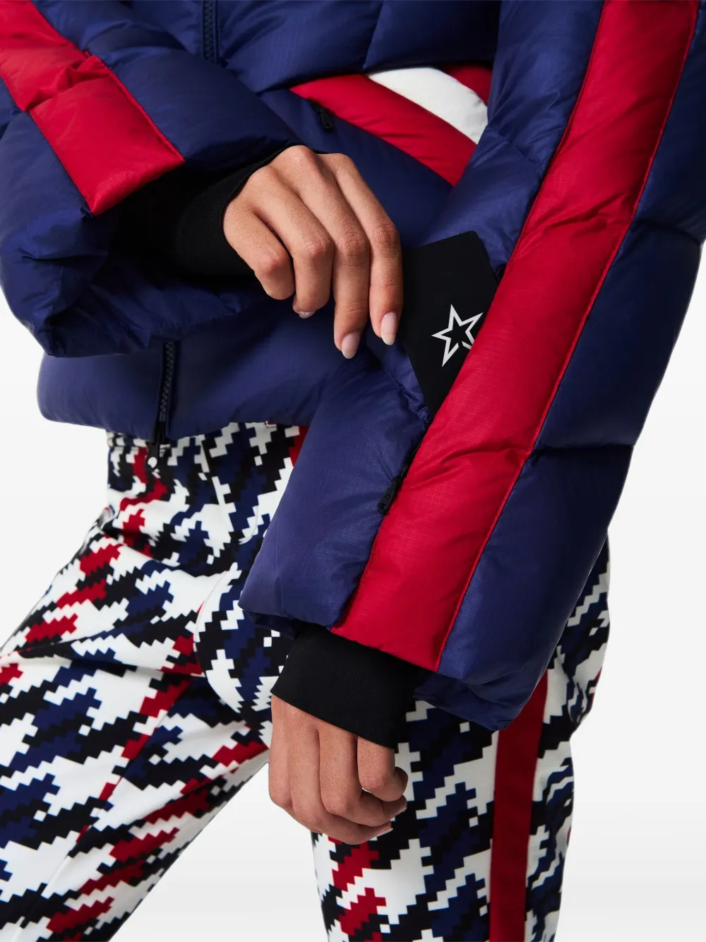 Perfect Moment Duvet gewatteerd ski-jack Blauw