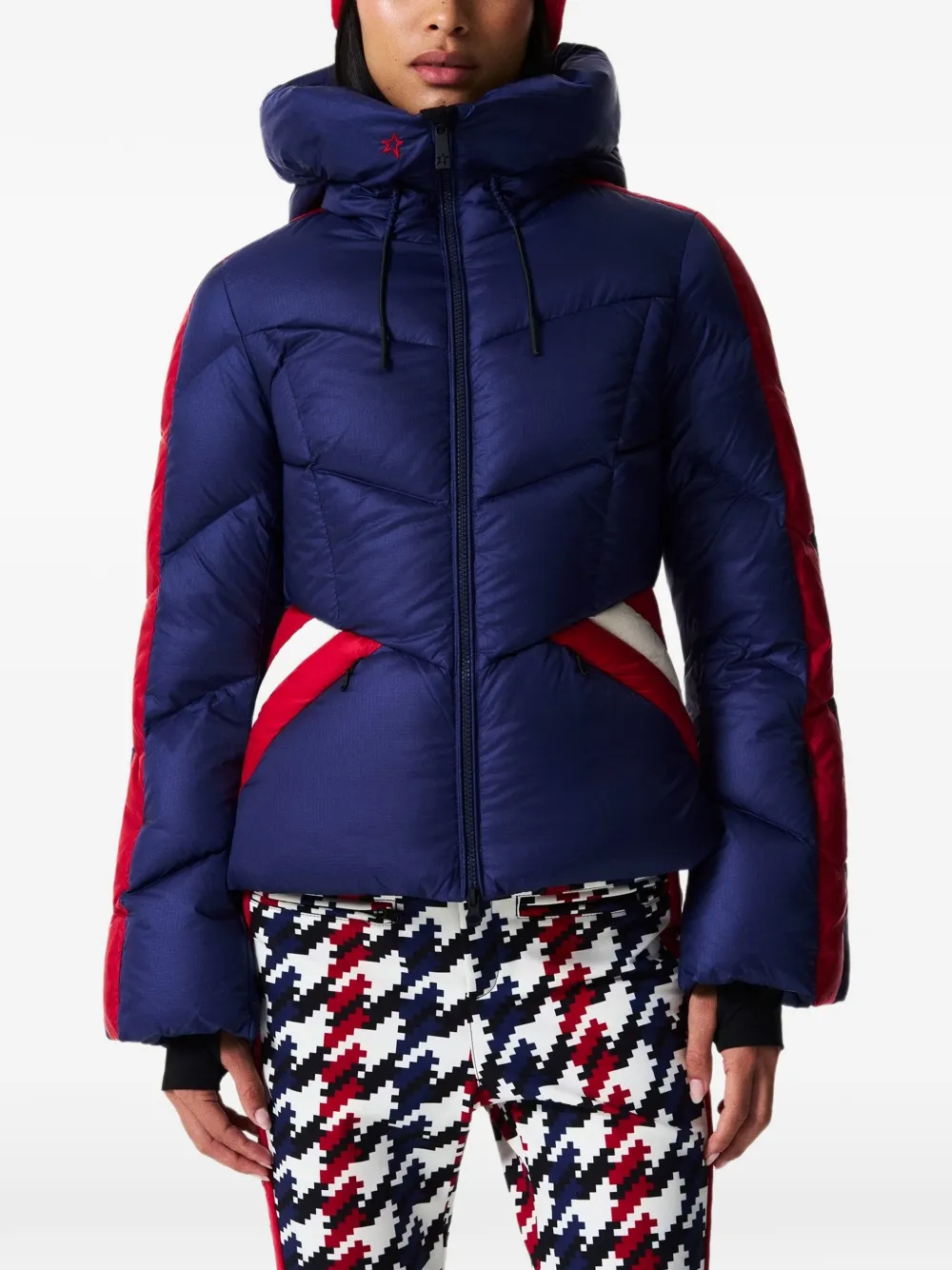 Perfect Moment Duvet gewatteerd ski-jack Blauw
