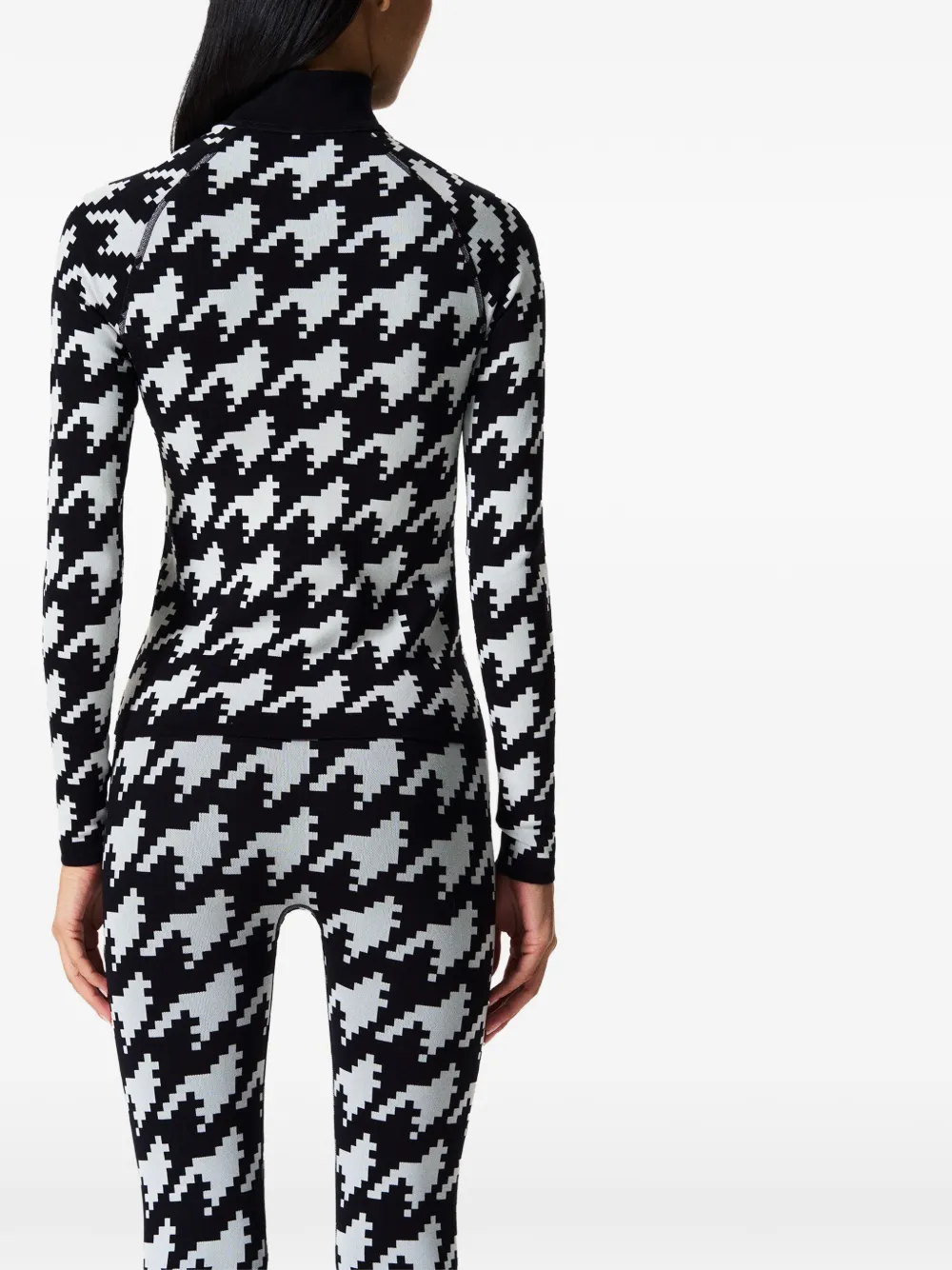 Perfect Moment Top met jacquard Zwart