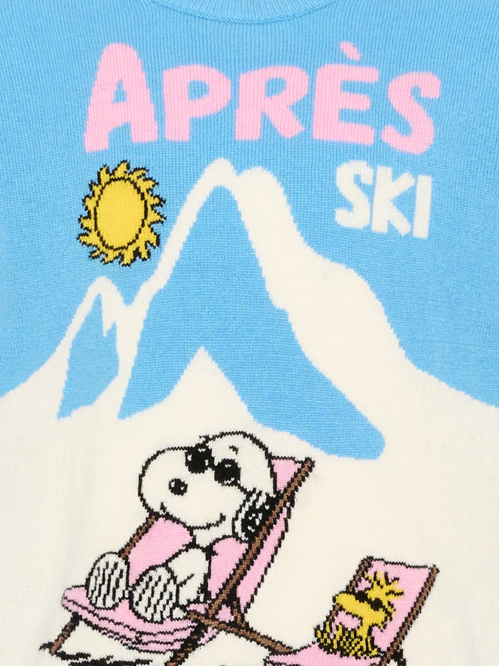 MC2 Saint Barth Kids x Peanuts Snoopy Après-Ski trui Blauw