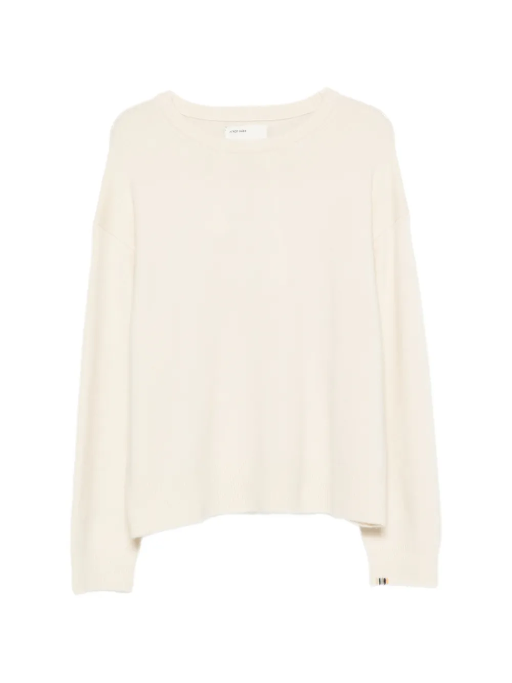 extreme cashmere Mike ribbed-trim cashmere sweater - Neutrals