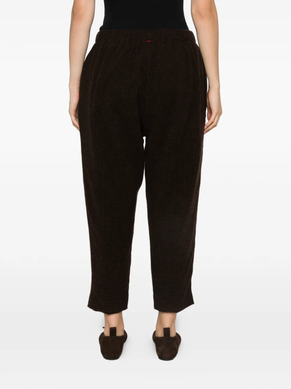 Casey Geruite broek Bruin