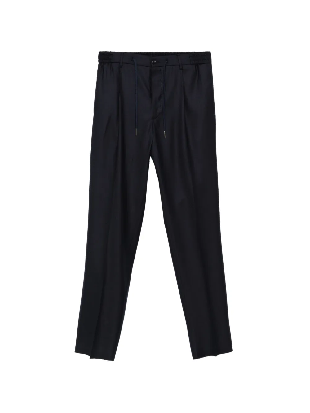 Tagliatore pleated drawstring trousers Blauw