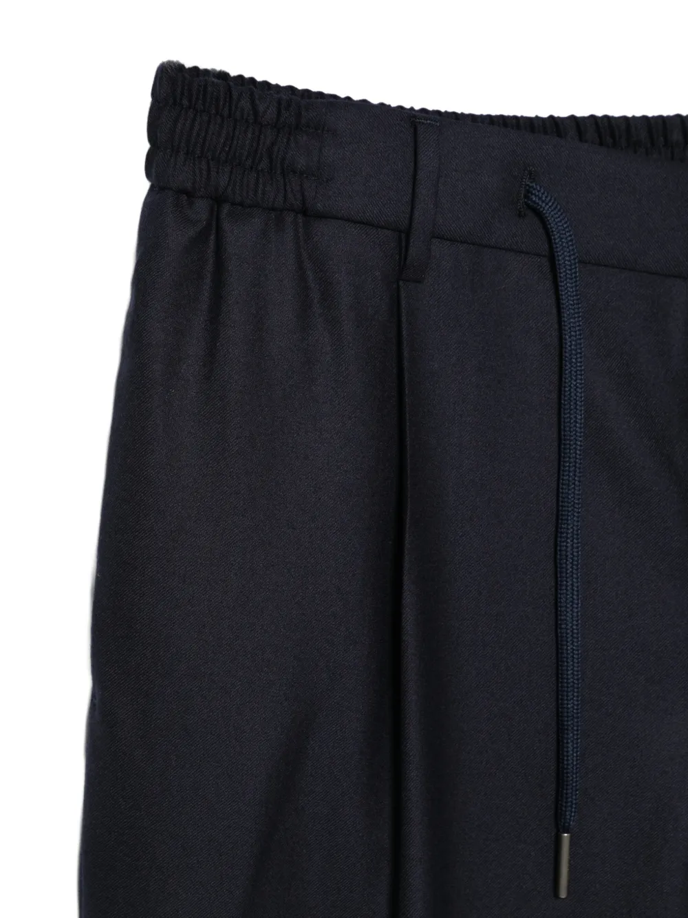 Tagliatore pleated drawstring trousers Blauw
