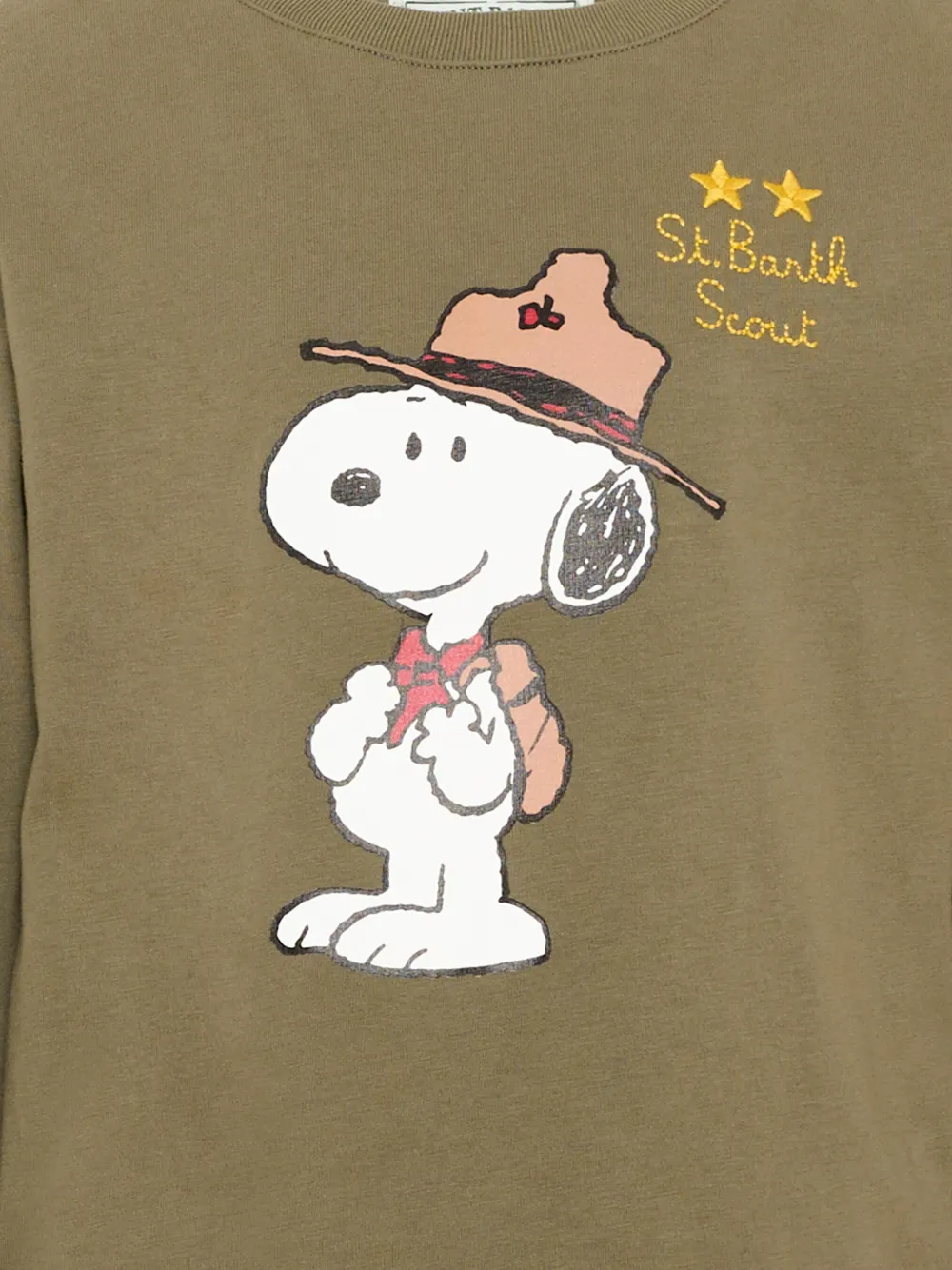 MC2 Saint Barth Kids x Peanuts Luton Jr T-shirt met lange mouwen Groen