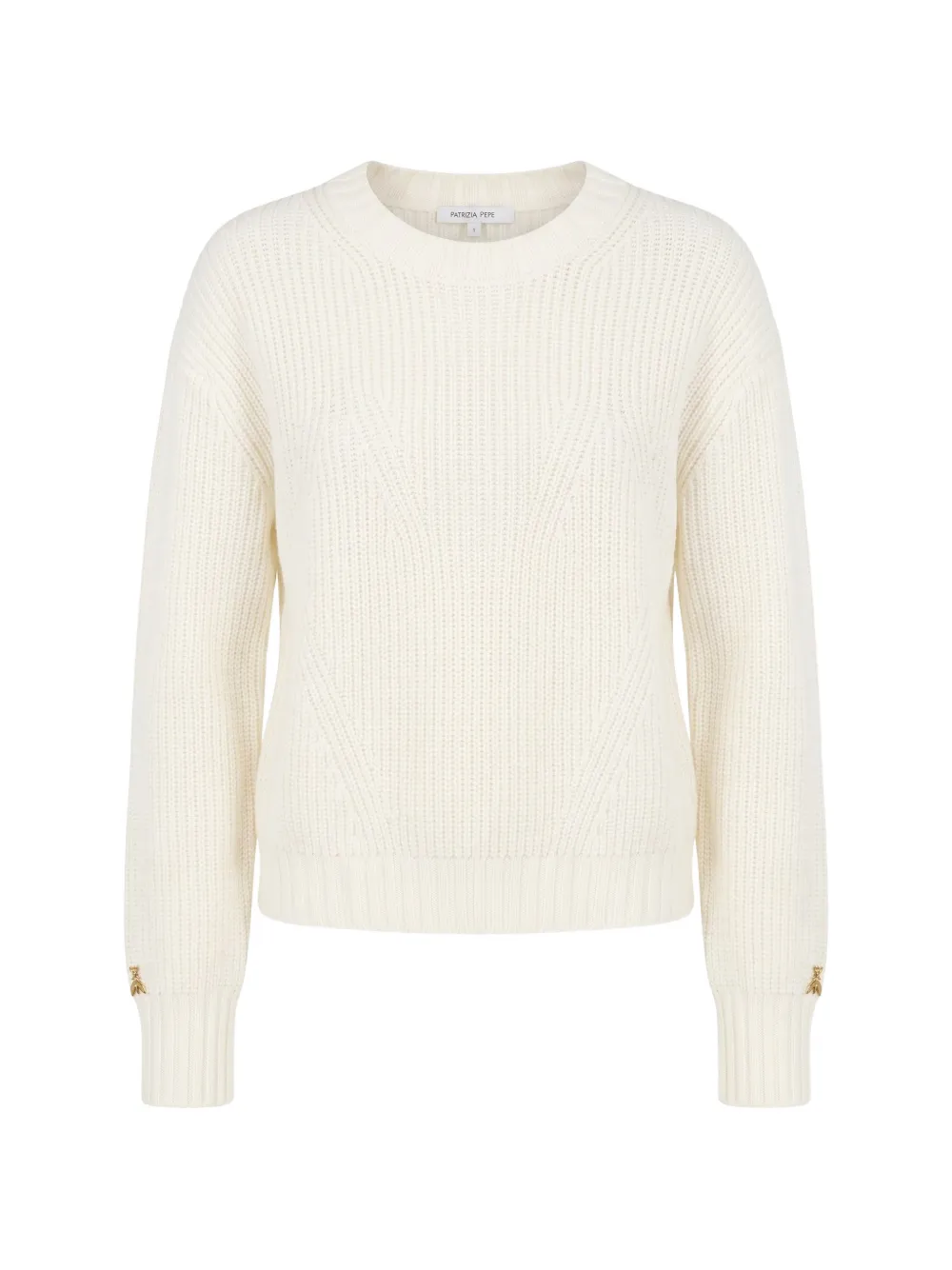 Patrizia Pepe ribbed-knit wool sweater