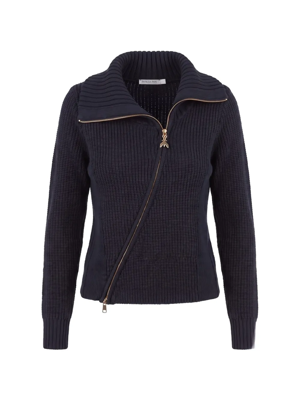 Patrizia Pepe asymmetric zip-up cardigan