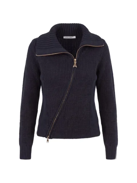 Patrizia Pepe cardigan asymétrique à fermeture zippée