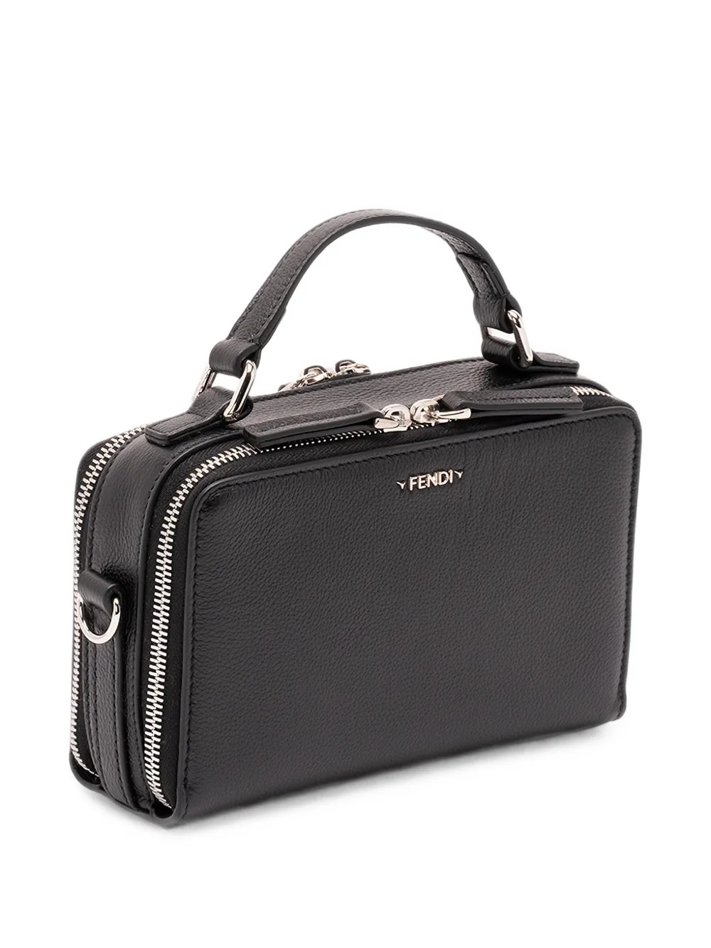 FENDI Leren shopper Zwart