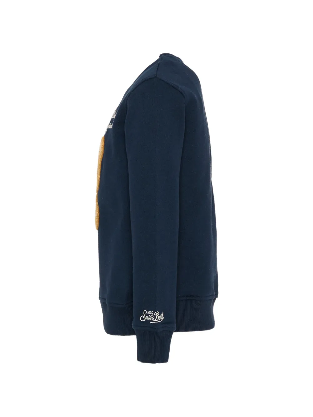 MC2 Saint Barth Kids Hutton sweater met teddy-patch Blauw