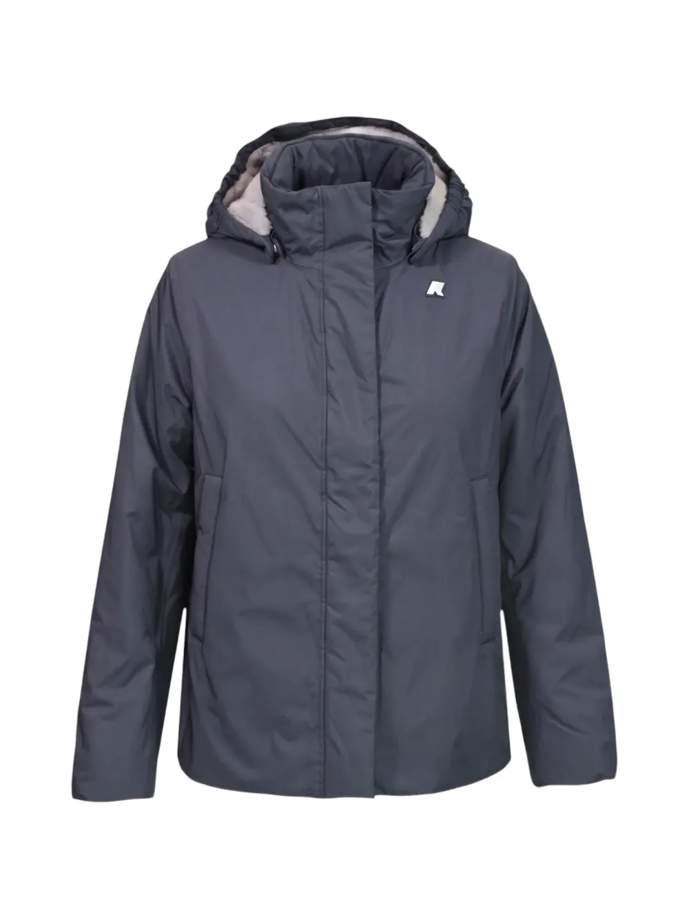 K-Way Marlette Twill hooded jacket - Grigio