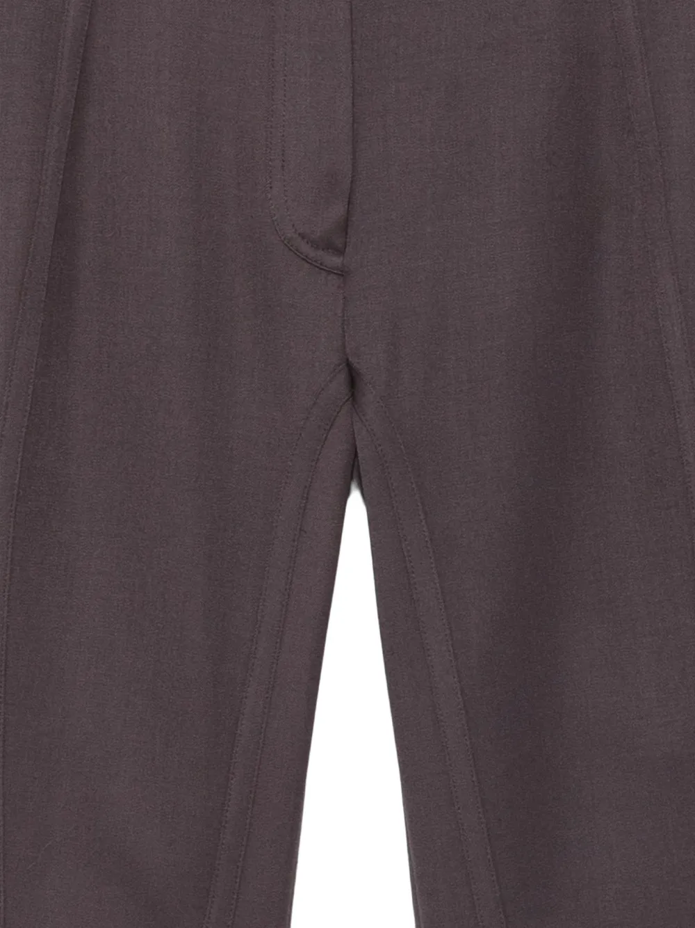 The Attico seam-detail knee-length shorts Grijs