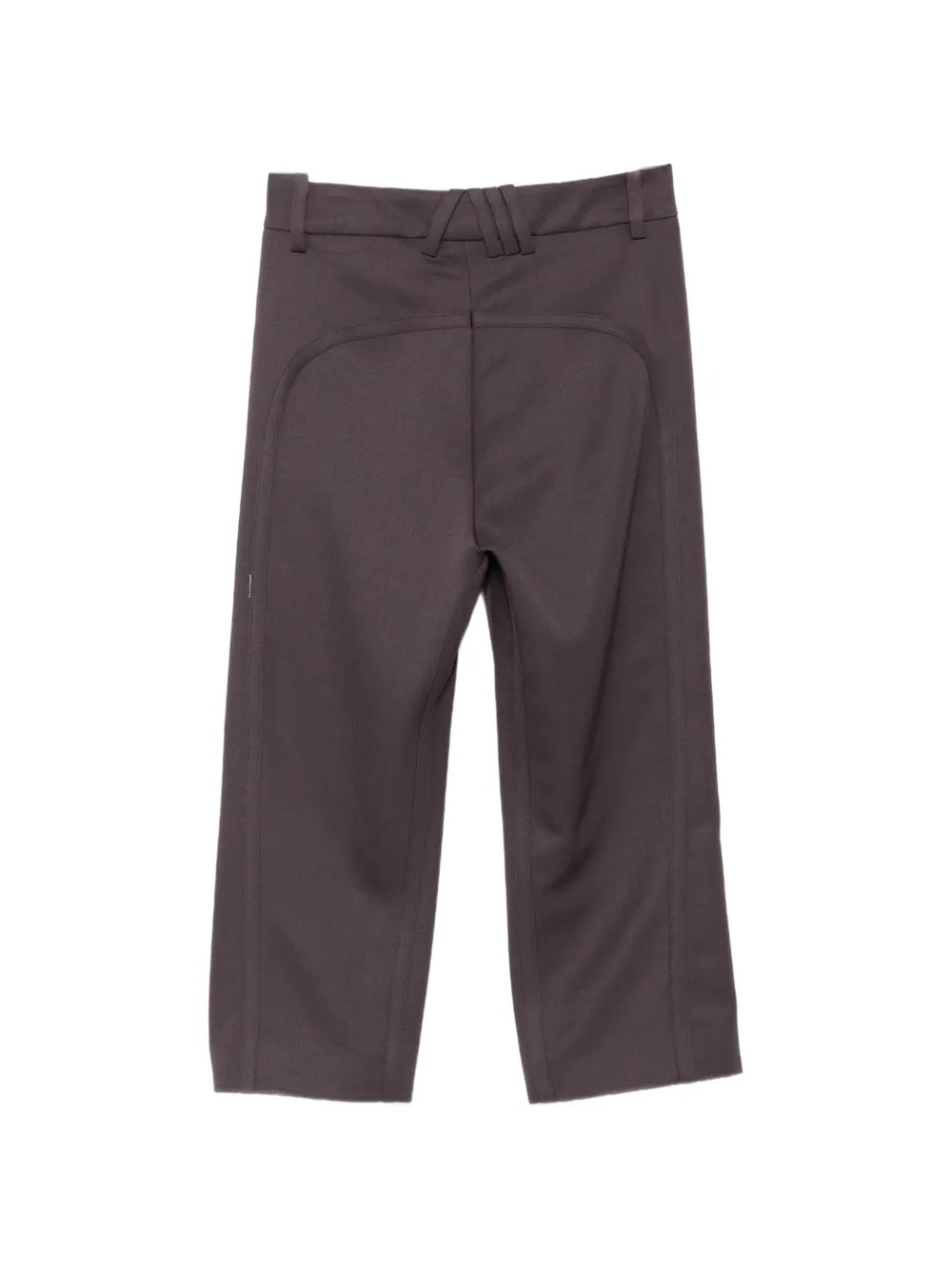 The Attico seam-detail knee-length shorts Grijs