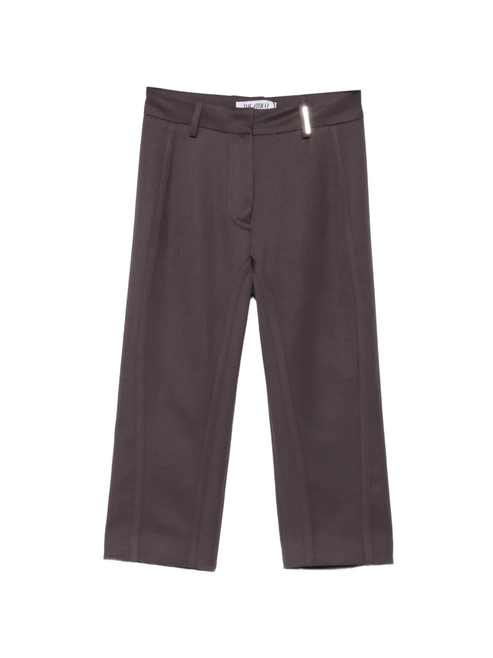 The Attico seam-detail knee-length shorts - Grau