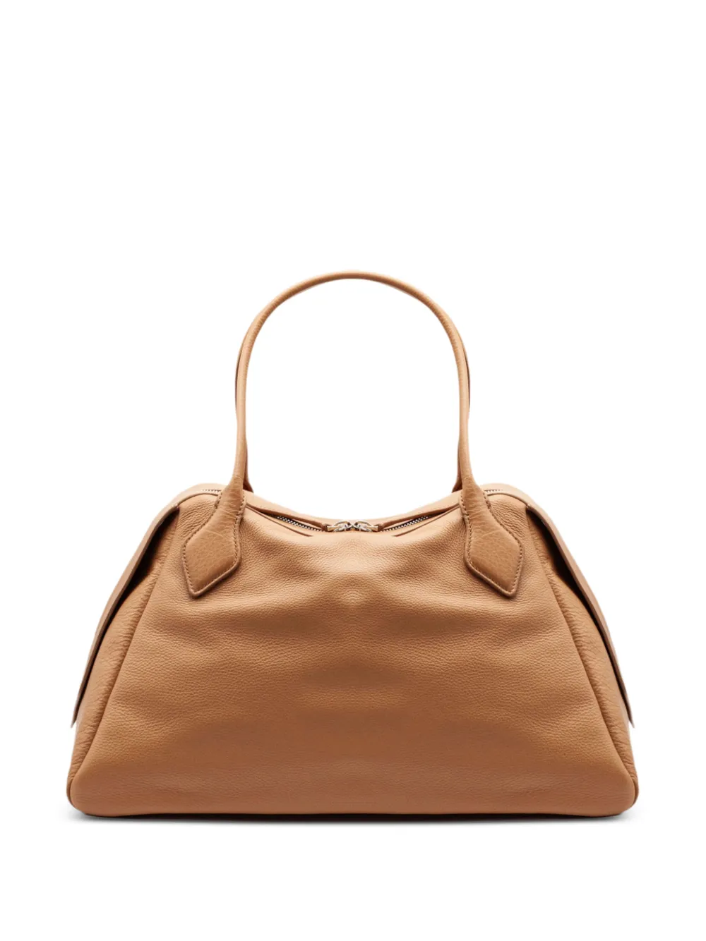 MINOBOSSI Abigail grained leather tote bag - Neutrals