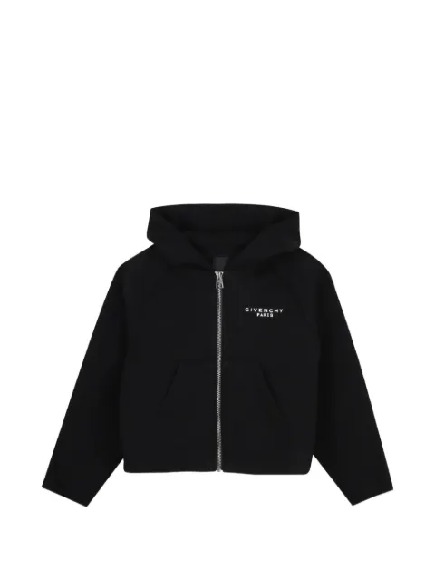 Givenchy Kids logo-print zip-up hoodie