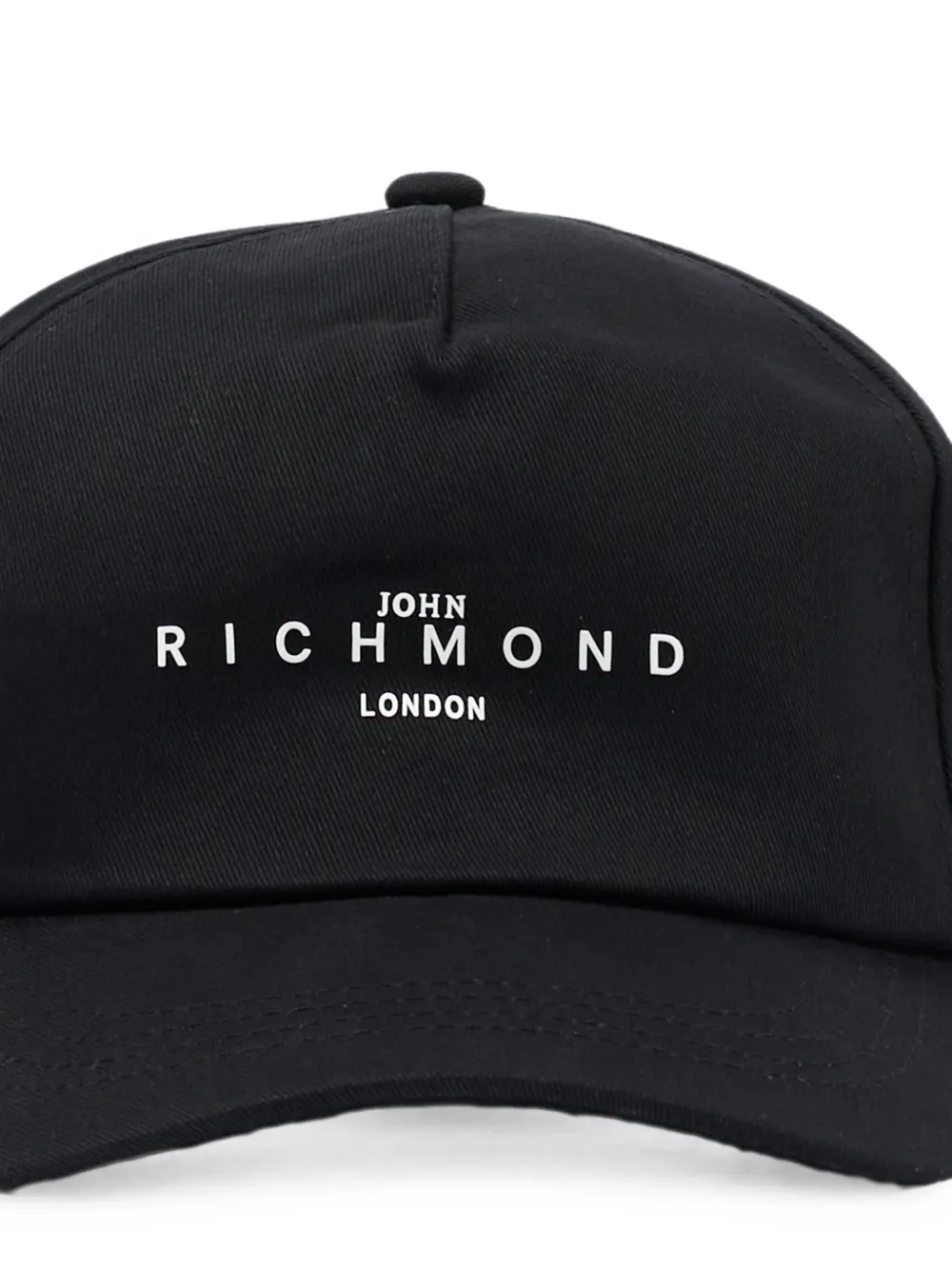 John Richmond Junior Honkbalpet met logoprint Zwart