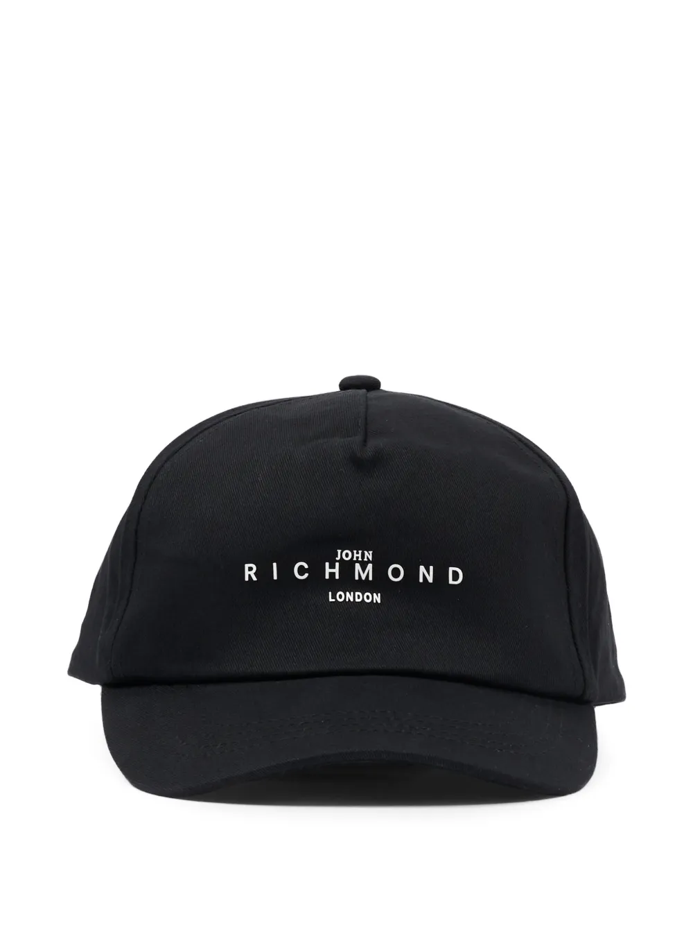 John Richmond Junior Honkbalpet met logoprint Zwart