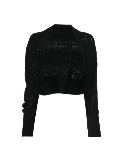 Yohji Yamamoto open-knit cropped cardigan