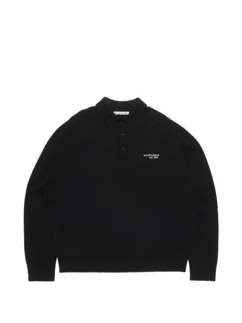 Acne Studios 울 니트 폴로 셔츠