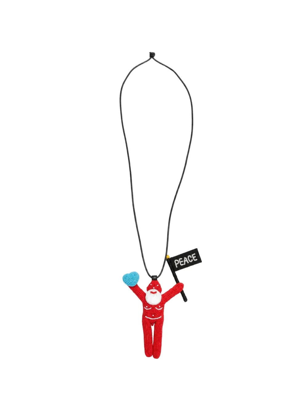 Walter Van Beirendonck Peace Jewel beaded necklace