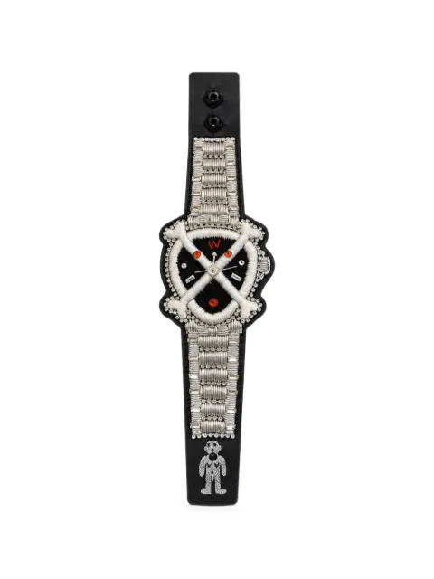 Walter Van Beirendonck glass-embellished bracelet