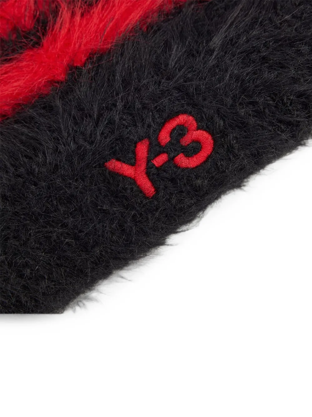 Y-3 Gestreepte muts Zwart