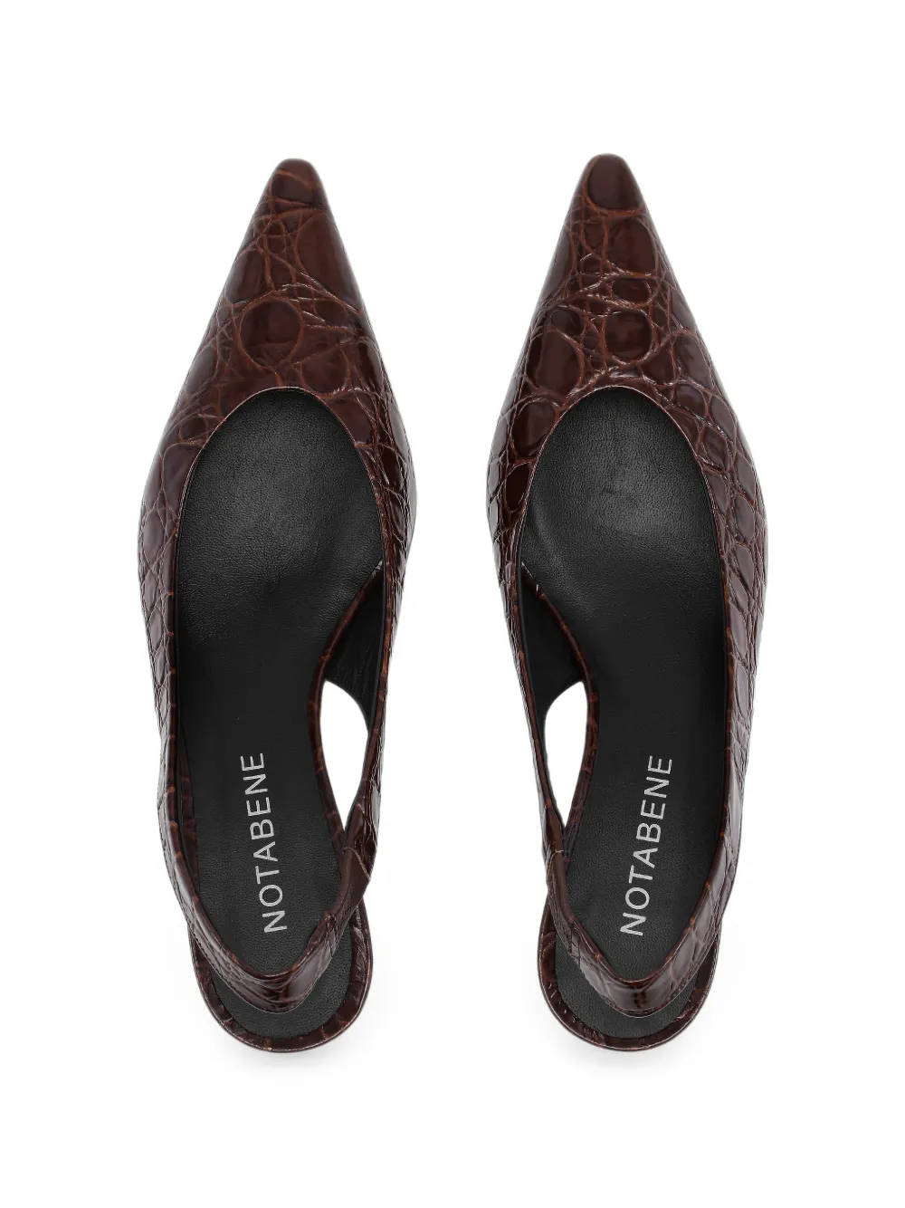 Notabene Elva slingback pumps Bruin