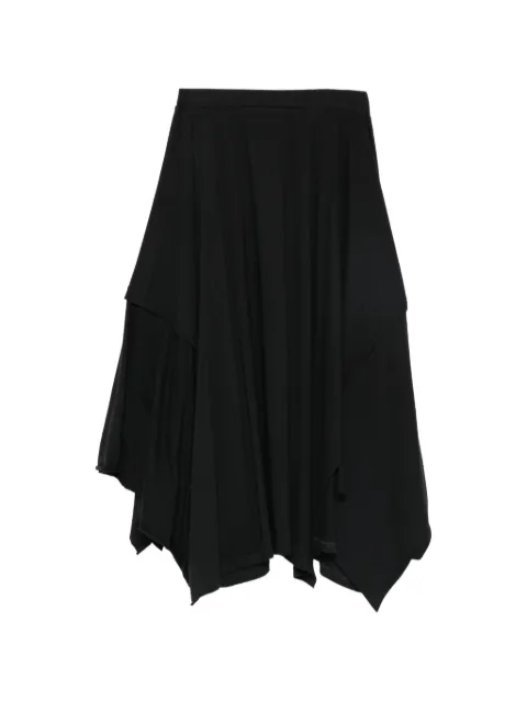 Yohji Yamamoto asymmetric layered skirt
