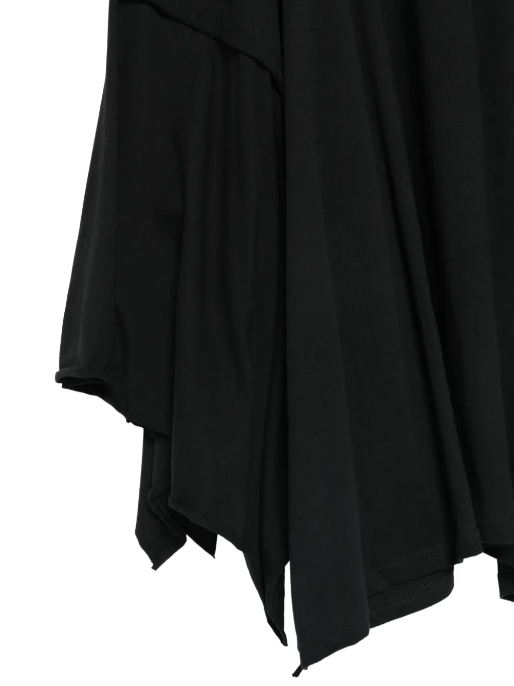 Yohji Yamamoto asymmetric layered skirt Zwart