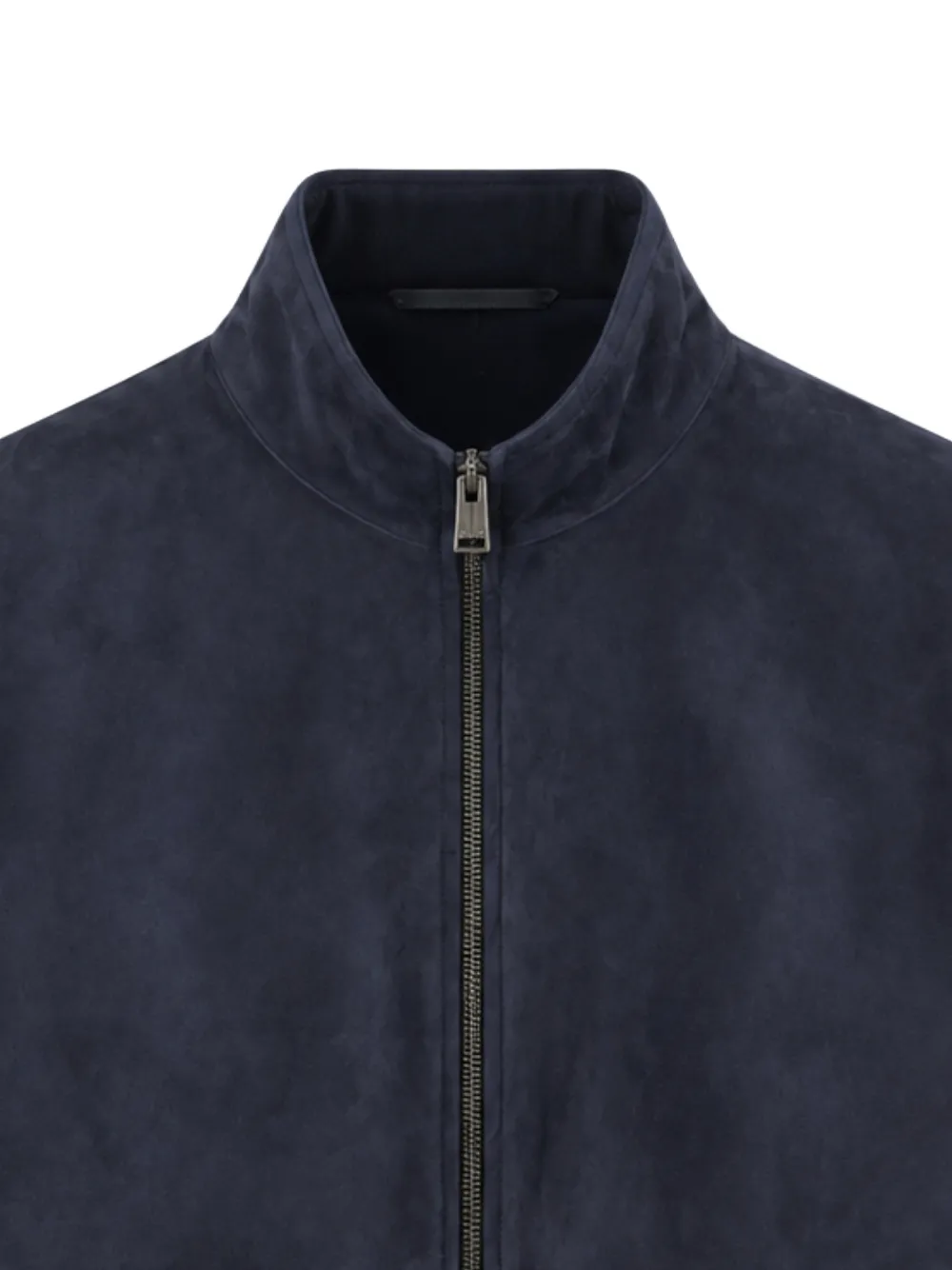 Canali Suède jack met vlakken Blauw