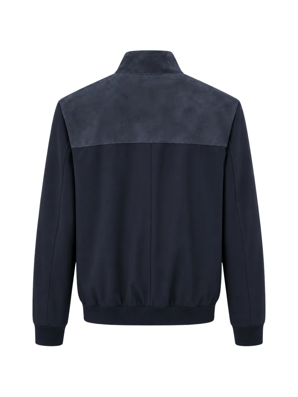 Canali Suède jack met vlakken Blauw