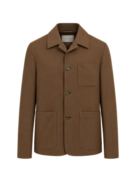 Canali button-up shirt jacket