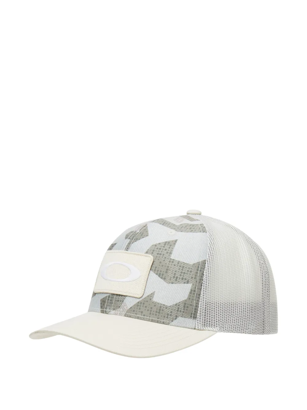 Oakley O Original camo-print trucker hat - Bianco