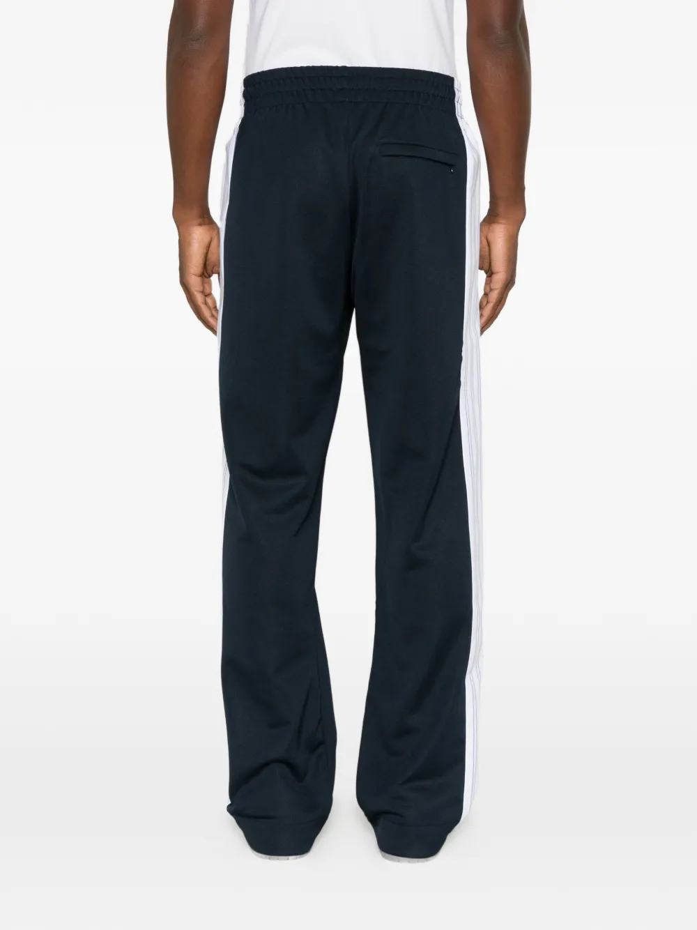 Casablanca logo-patch pinstriped-panel track pants Blauw